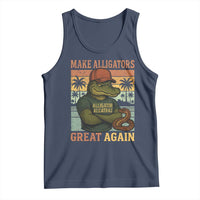 Retro Alligator Alcatraz Tank Top Funny Florida Everglades Dark Humor