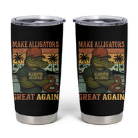 Retro Alligator Alcatraz Tumbler Cup Funny Florida Everglades Dark Humor