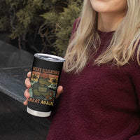 Retro Alligator Alcatraz Tumbler Cup Funny Florida Everglades Dark Humor