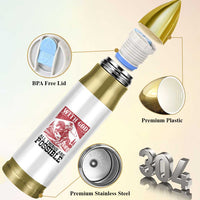 Christian Cowboy Bullet Tumbler Vintage Christian All Things Are Possible Encouraging Bible Verse