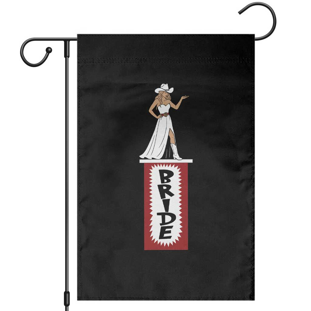 Bride Cowgirl Garden Flag Western Rodeo Bachelorette Party Wedding - Wonder Print Shop