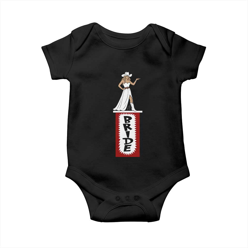 Bride Cowgirl Baby Onesie Western Rodeo Bachelorette Party Wedding - Wonder Print Shop