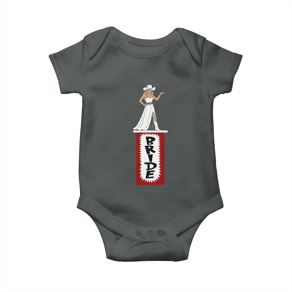Bride Cowgirl Baby Onesie Western Rodeo Bachelorette Party Wedding - Wonder Print Shop