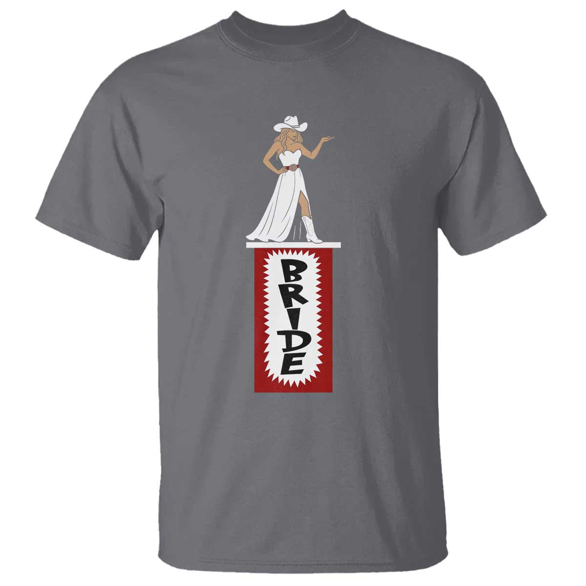 Bride Cowgirl T Shirt Western Rodeo Bachelorette Party Wedding - Wonder Print Shop