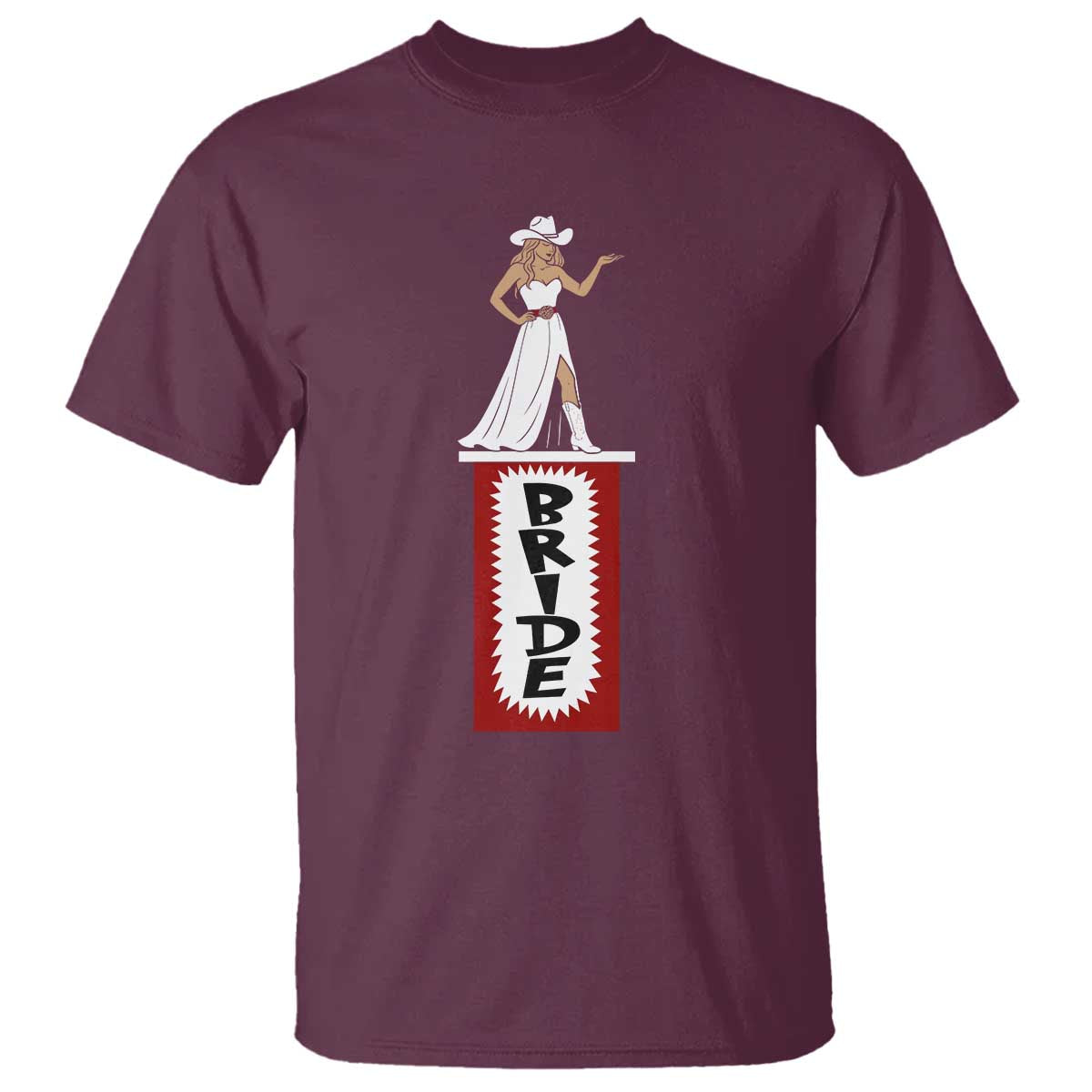 Bride Cowgirl T Shirt Western Rodeo Bachelorette Party Wedding - Wonder Print Shop