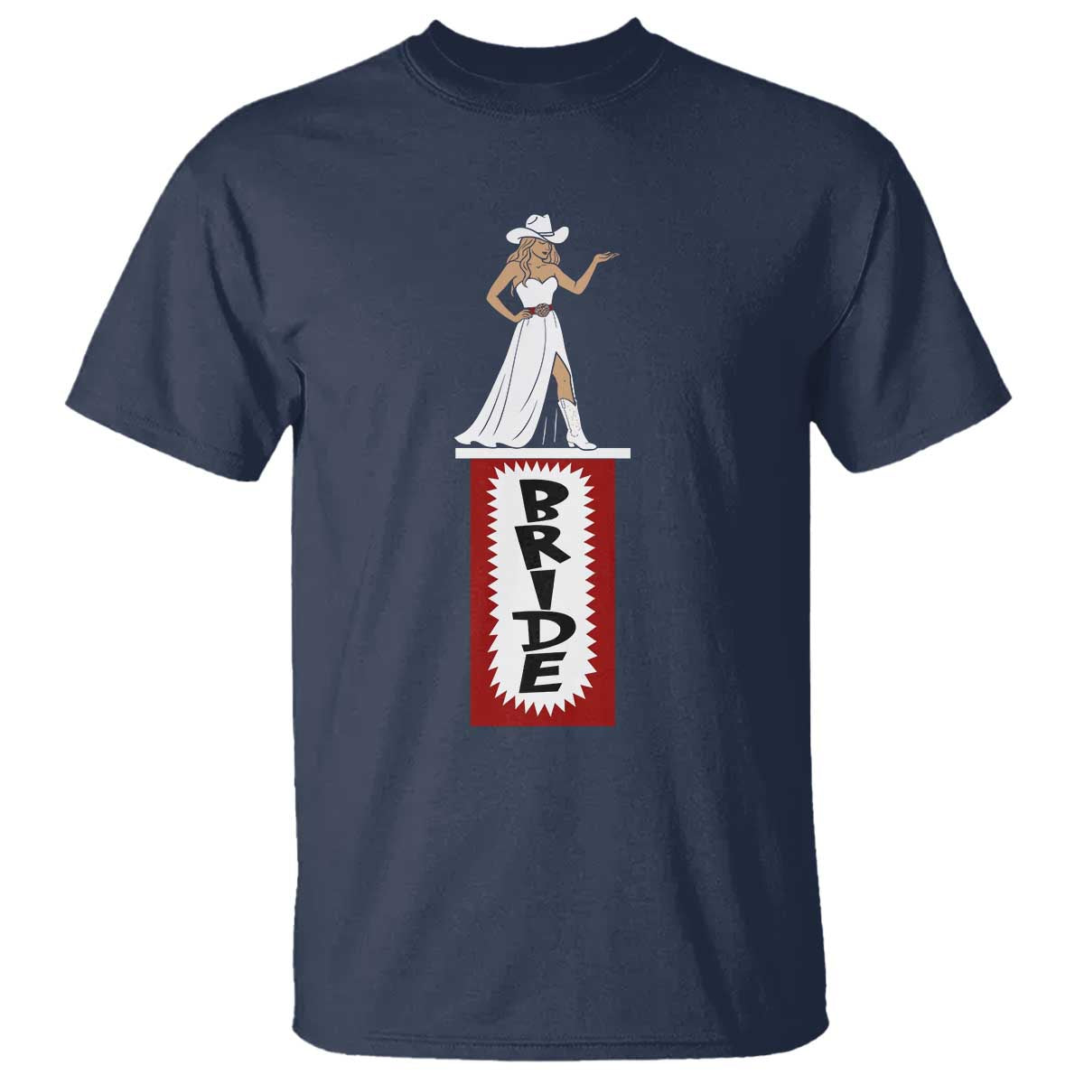 Bride Cowgirl T Shirt Western Rodeo Bachelorette Party Wedding - Wonder Print Shop