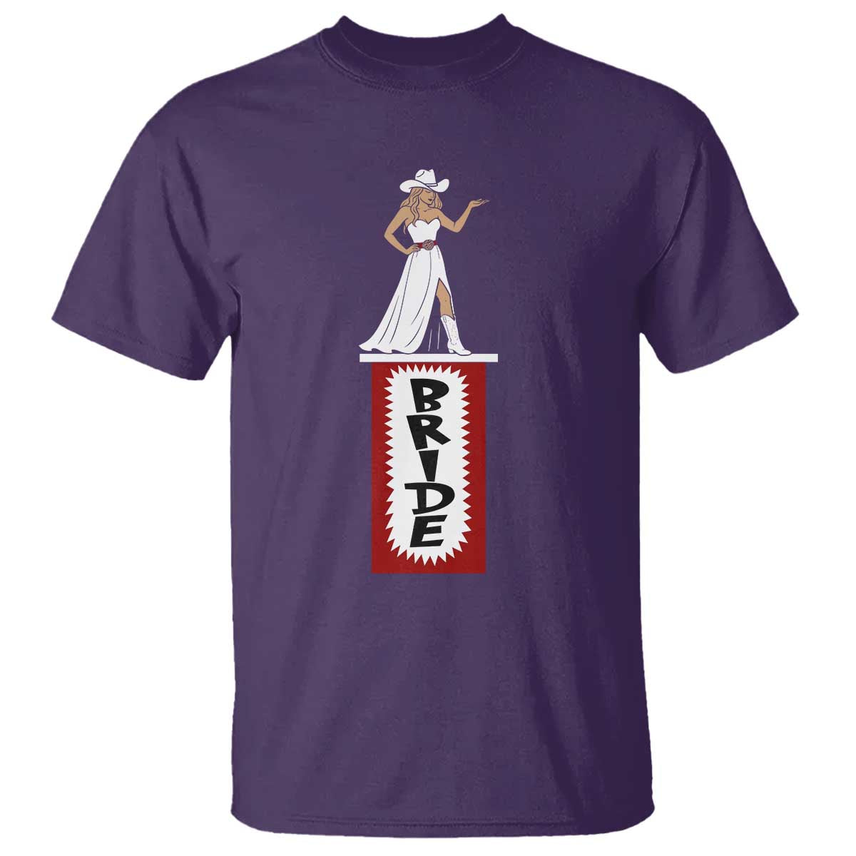 Bride Cowgirl T Shirt Western Rodeo Bachelorette Party Wedding - Wonder Print Shop