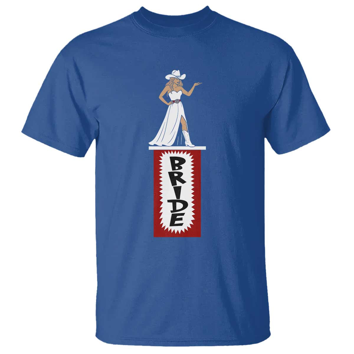 Bride Cowgirl T Shirt Western Rodeo Bachelorette Party Wedding - Wonder Print Shop