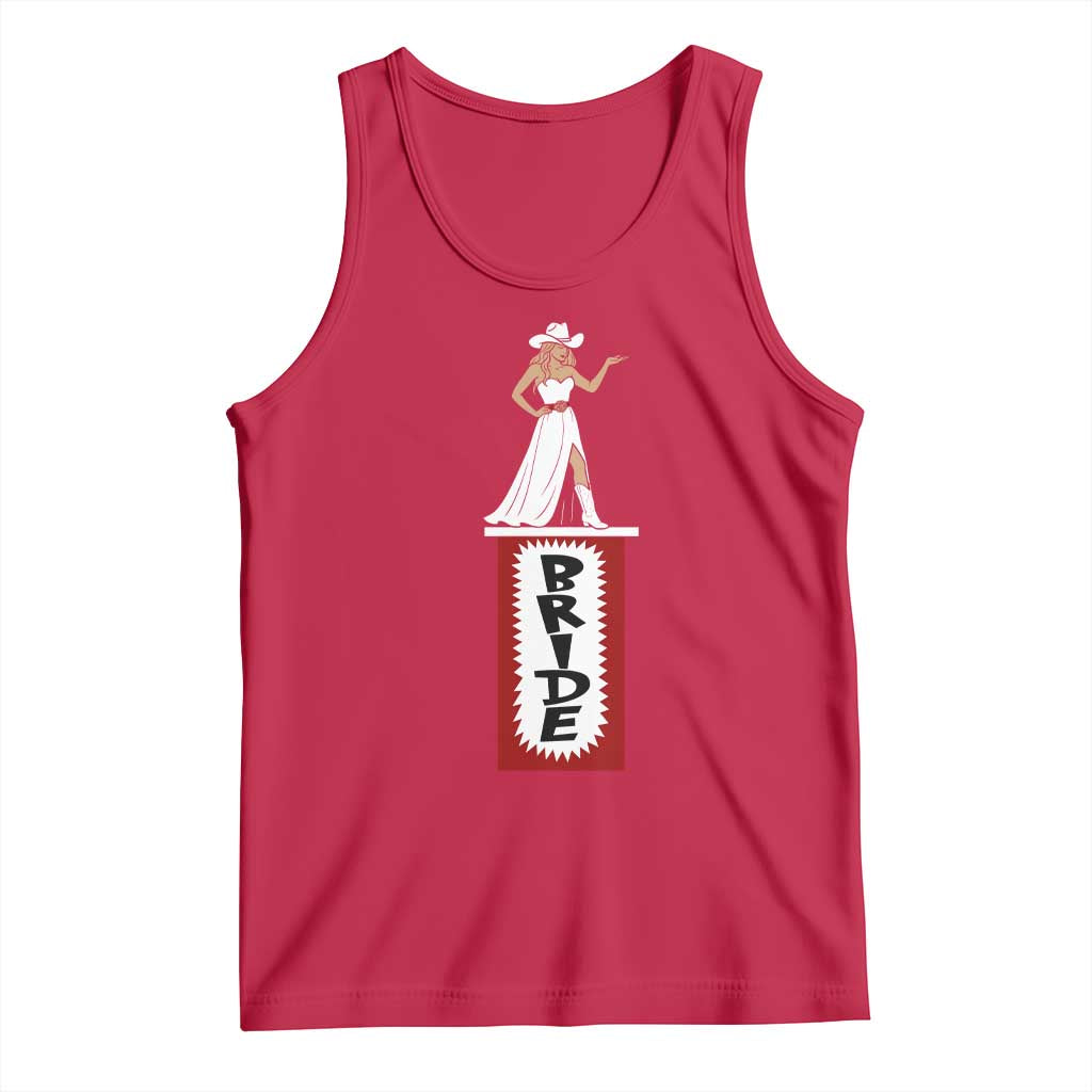 Bride Cowgirl Tank Top Western Rodeo Bachelorette Party Wedding - Wonder Print Shop