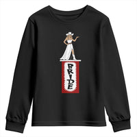 Bride Cowgirl Youth Sweatshirt Western Rodeo Bachelorette Party Wedding - Wonder Print Shop