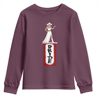 Bride Cowgirl Youth Sweatshirt Western Rodeo Bachelorette Party Wedding - Wonder Print Shop
