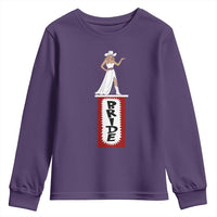 Bride Cowgirl Youth Sweatshirt Western Rodeo Bachelorette Party Wedding - Wonder Print Shop