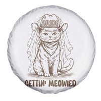 Cowgirl Bride Cat Spare Tire Cover Vintage Cow Cat Rodeo Bachelorette