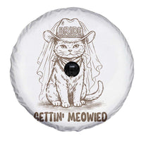Cowgirl Bride Cat Spare Tire Cover Vintage Cow Cat Rodeo Bachelorette