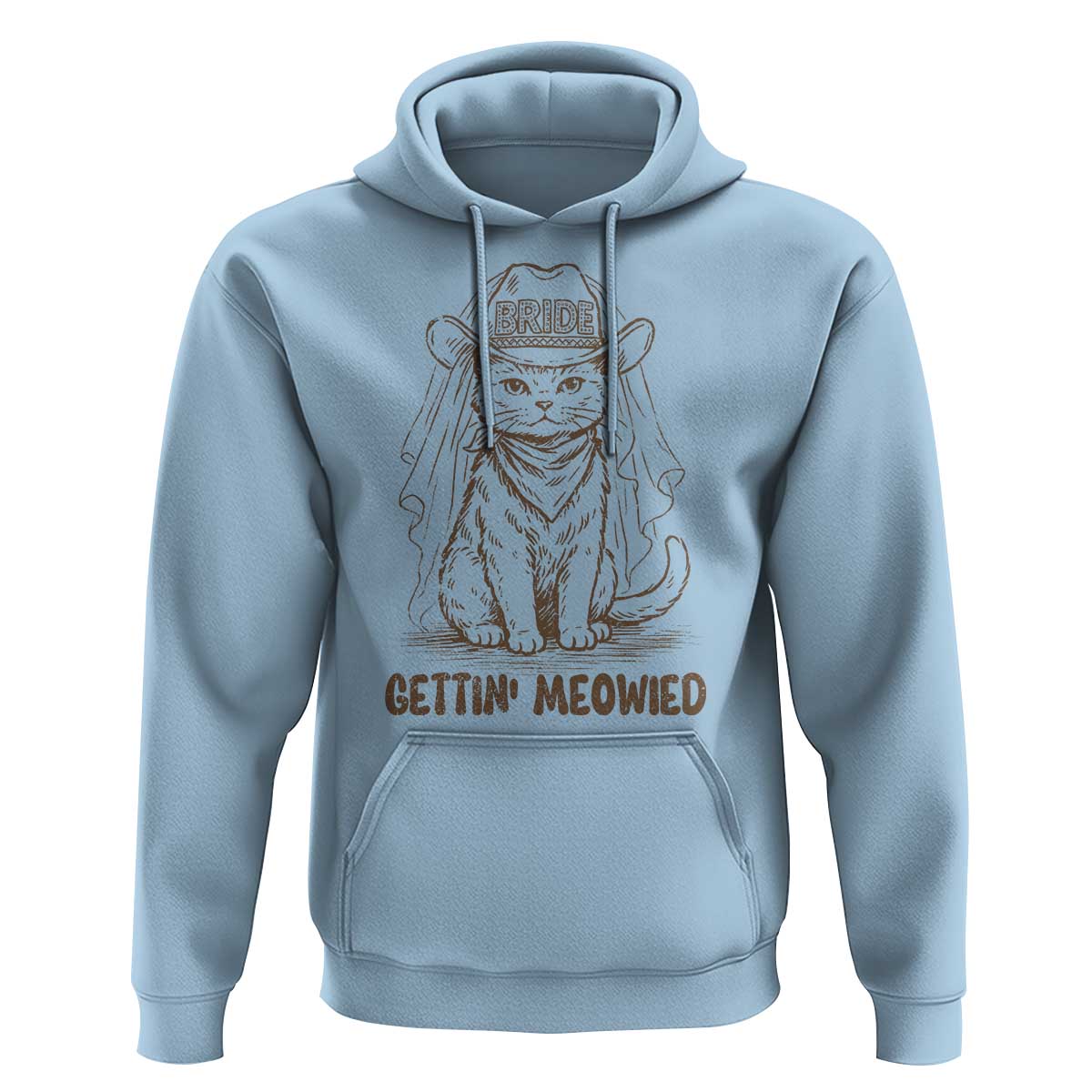 Cowgirl Bride Cat Hoodie Vintage Cow Cat Rodeo Bachelorette