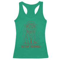 Cowgirl Bride Cat Racerback Tank Top Vintage Cow Cat Rodeo Bachelorette