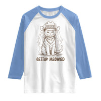 Cowgirl Bride Cat Raglan Shirt Vintage Cow Cat Rodeo Bachelorette
