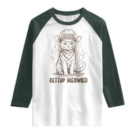Cowgirl Bride Cat Raglan Shirt Vintage Cow Cat Rodeo Bachelorette