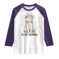Cowgirl Bride Cat Raglan Shirt Vintage Cow Cat Rodeo Bachelorette