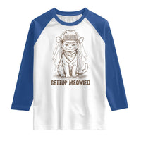 Cowgirl Bride Cat Raglan Shirt Vintage Cow Cat Rodeo Bachelorette