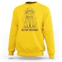 Cowgirl Bride Cat Sweatshirt Vintage Cow Cat Rodeo Bachelorette