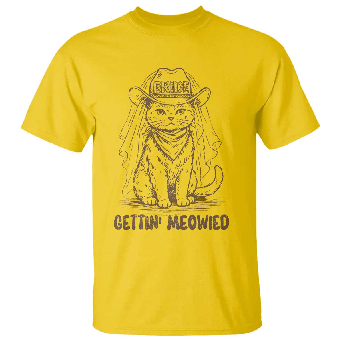 Cowgirl Bride Cat T Shirt Vintage Cow Cat Rodeo Bachelorette