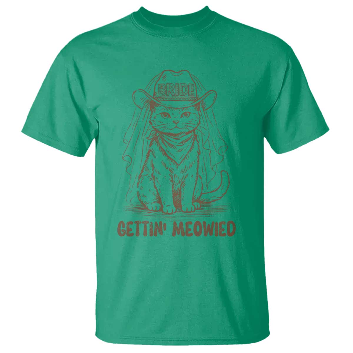 Cowgirl Bride Cat T Shirt Vintage Cow Cat Rodeo Bachelorette