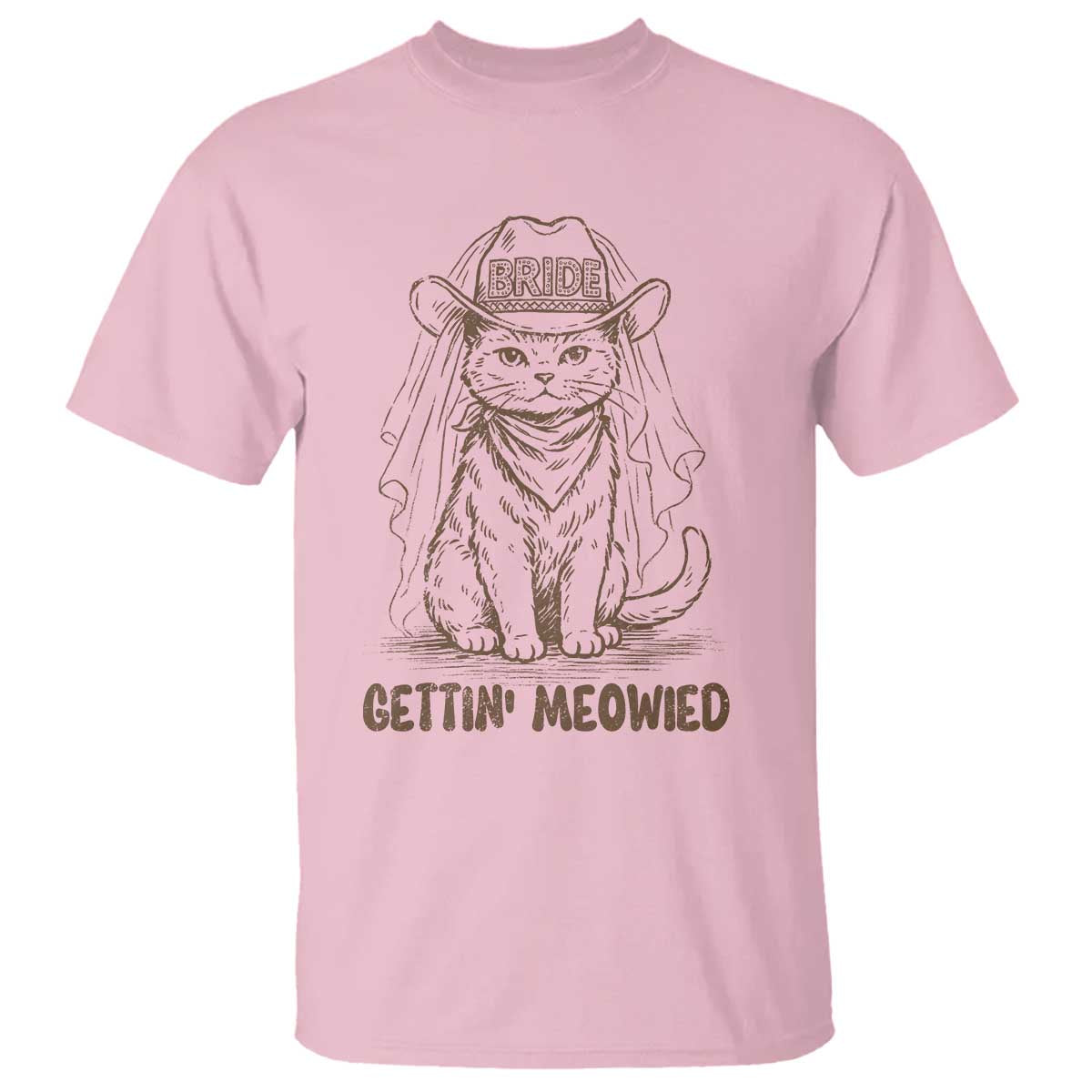 Cowgirl Bride Cat T Shirt Vintage Cow Cat Rodeo Bachelorette