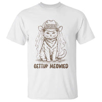 Cowgirl Bride Cat T Shirt Vintage Cow Cat Rodeo Bachelorette