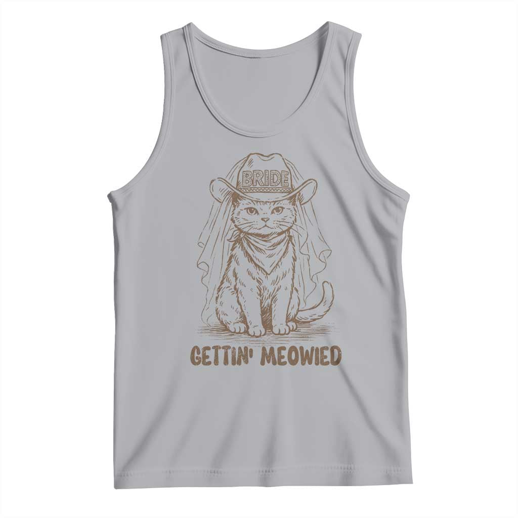 Cowgirl Bride Cat Tank Top Vintage Cow Cat Rodeo Bachelorette