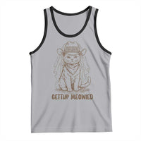 Cowgirl Bride Cat Tank Top Vintage Cow Cat Rodeo Bachelorette