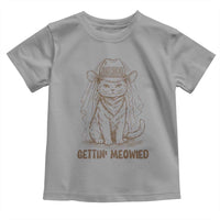 Cowgirl Bride Cat Toddler T Shirt Vintage Cow Cat Rodeo Bachelorette