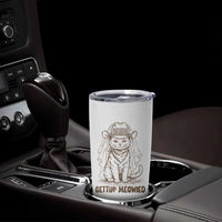 Cowgirl Bride Cat Tumbler Cup Vintage Cow Cat Rodeo Bachelorette