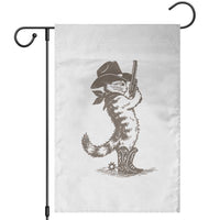 Vintage Cowboy Cat Garden Flag Retro 90s Western Country Rodeo Kitten Cowgirl - Wonder Print Shop