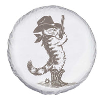 Vintage Cowboy Cat Spare Tire Cover Retro 90s Western Country Rodeo Kitten Cowgirl - Wonder Print Shop