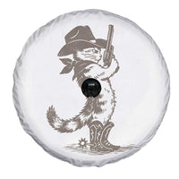 Vintage Cowboy Cat Spare Tire Cover Retro 90s Western Country Rodeo Kitten Cowgirl - Wonder Print Shop