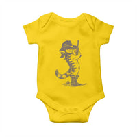 Vintage Cowboy Cat Baby Onesie Retro 90s Western Country Rodeo Kitten Cowgirl - Wonder Print Shop