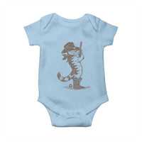 Vintage Cowboy Cat Baby Onesie Retro 90s Western Country Rodeo Kitten Cowgirl - Wonder Print Shop