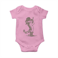 Vintage Cowboy Cat Baby Onesie Retro 90s Western Country Rodeo Kitten Cowgirl - Wonder Print Shop