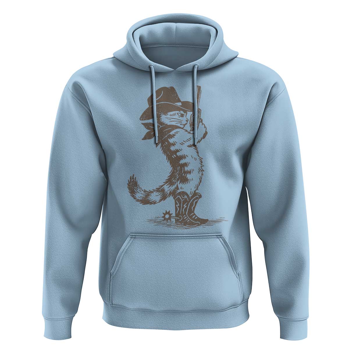 Vintage Cowboy Cat Hoodie Retro 90s Western Country Rodeo Kitten Cowgirl - Wonder Print Shop