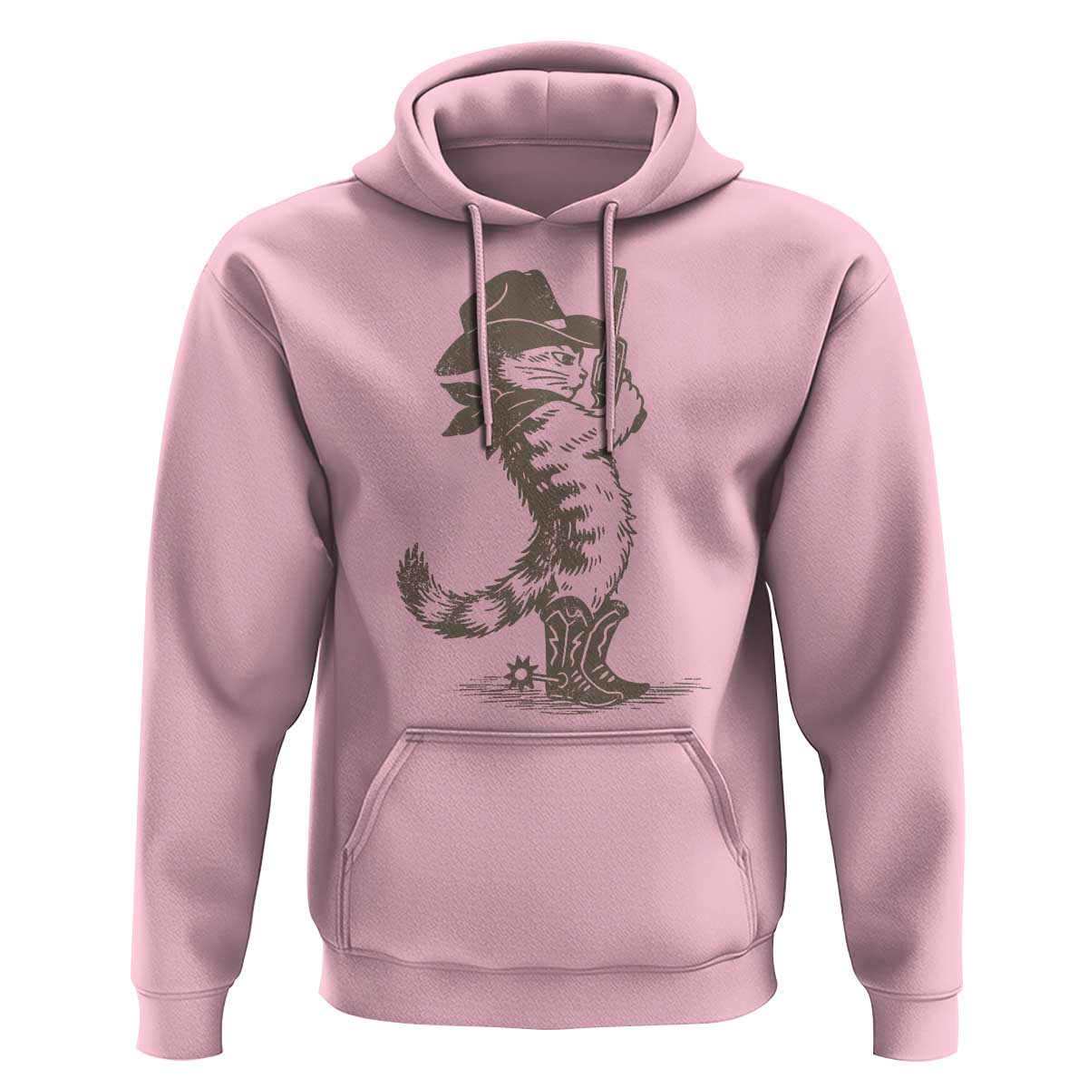 Vintage Cowboy Cat Hoodie Retro 90s Western Country Rodeo Kitten Cowgirl - Wonder Print Shop