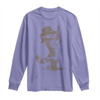 Vintage Cowboy Cat Long Sleeve Shirt Retro 90s Western Country Rodeo Kitten Cowgirl - Wonder Print Shop
