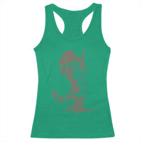 Vintage Cowboy Cat Racerback Tank Top Retro 90s Western Country Rodeo Kitten Cowgirl - Wonder Print Shop