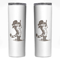 Vintage Cowboy Cat Skinny Tumbler Retro 90s Western Country Rodeo Kitten Cowgirl - Wonder Print Shop