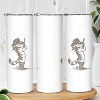Vintage Cowboy Cat Skinny Tumbler Retro 90s Western Country Rodeo Kitten Cowgirl - Wonder Print Shop