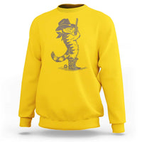 Vintage Cowboy Cat Sweatshirt Retro 90s Western Country Rodeo Kitten Cowgirl - Wonder Print Shop