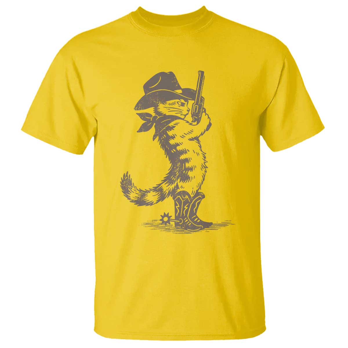 Vintage Cowboy Cat T Shirt Retro 90s Western Country Rodeo Kitten Cowgirl - Wonder Print Shop