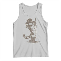 Vintage Cowboy Cat Tank Top Retro 90s Western Country Rodeo Kitten Cowgirl - Wonder Print Shop