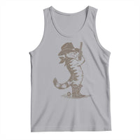 Vintage Cowboy Cat Tank Top Retro 90s Western Country Rodeo Kitten Cowgirl - Wonder Print Shop