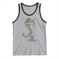 Vintage Cowboy Cat Tank Top Retro 90s Western Country Rodeo Kitten Cowgirl - Wonder Print Shop